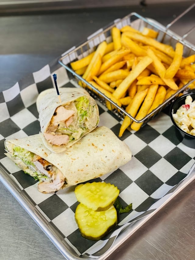 Chicken Caesar Wrap.