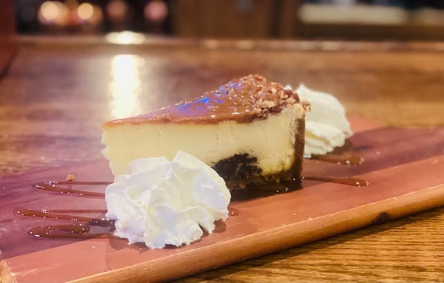 Turtle Cheesecake.